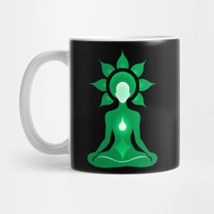 Aura Green Meditation 07 Mug